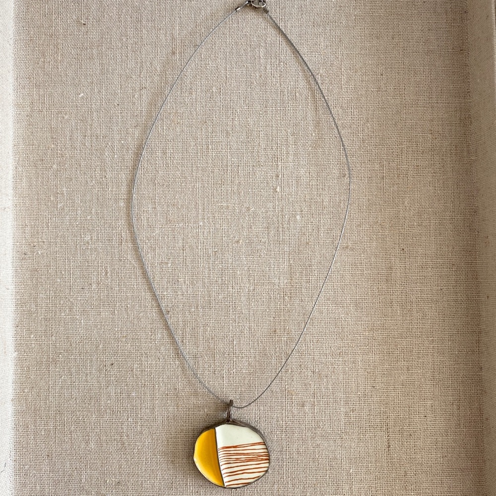 Artisan One of a Kind Enamel Necklace